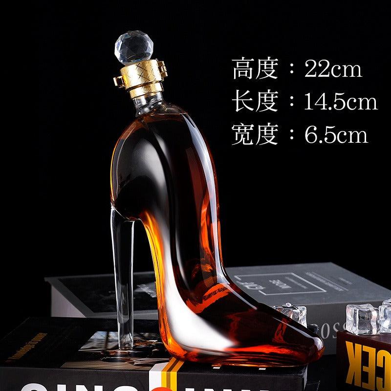 Creative Glass Wine Bottle Bar Supplies Whiskey Wine Glass Red Wine Glass Bottle Holder Home Decoration Birthday Wedding Gift - FurniFindUSA