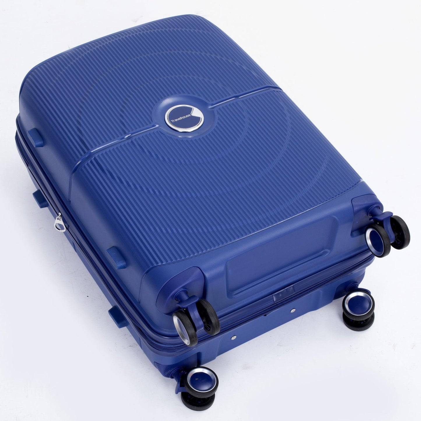 Expandable Hardshell Suitcase Double Spinner Wheels PP Luggage Sets Lightweight Durable ,3-Piece Set (20/24/28) ,Navy - FurniFindUSA