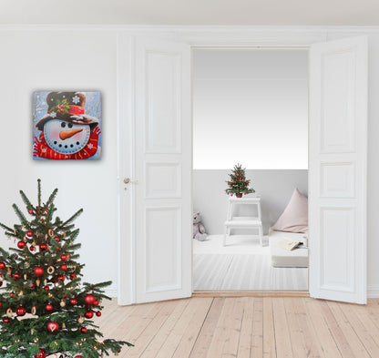 Count Down to Christmas Snowman Canvas Wrapped Canvas Print Wall Art HomeRoots