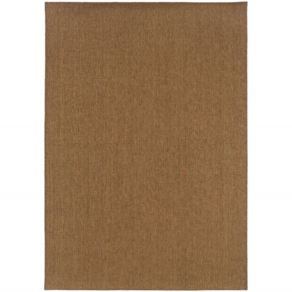 2' X 4' Tan Stain Resistant Indoor Outdoor Area Rug HomeRoots
