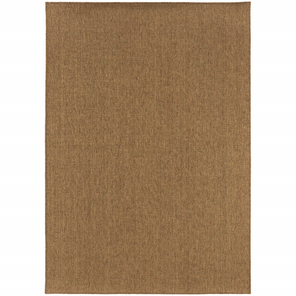 8' X 11' Tan Stain Resistant Indoor Outdoor Area Rug - 0" (L) x 129" (W) x 94" (H)