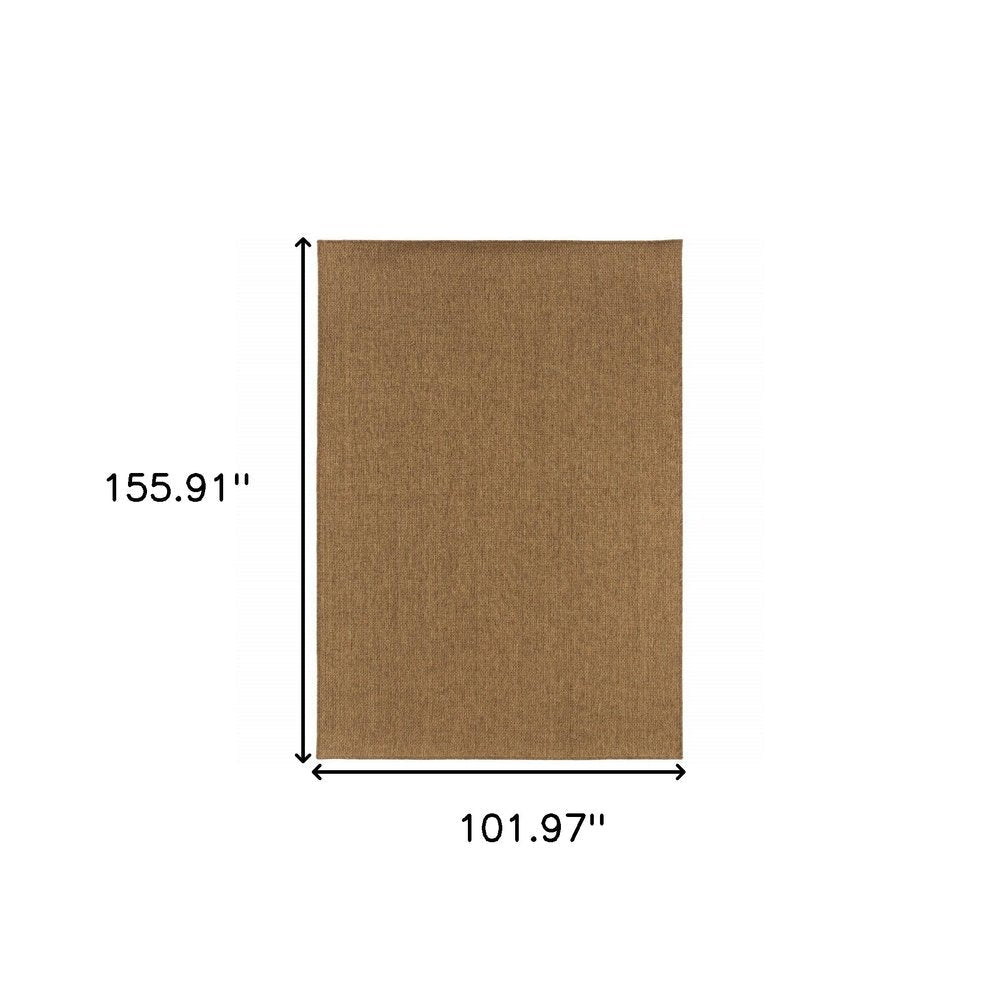 9' X 13' Tan Indoor Outdoor Area Rug HomeRoots