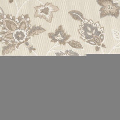 7' X 10' Beige Floral Non Skid Indoor Outdoor Area Rug HomeRoots