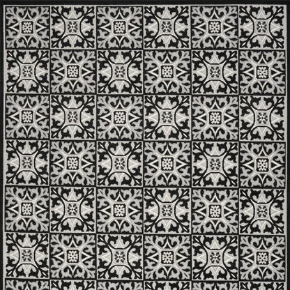 8' X 11' Blue Geometric Non Skid Indoor Outdoor Area Rug HomeRoots