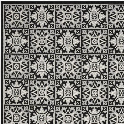8' X 11' Blue Geometric Non Skid Indoor Outdoor Area Rug HomeRoots