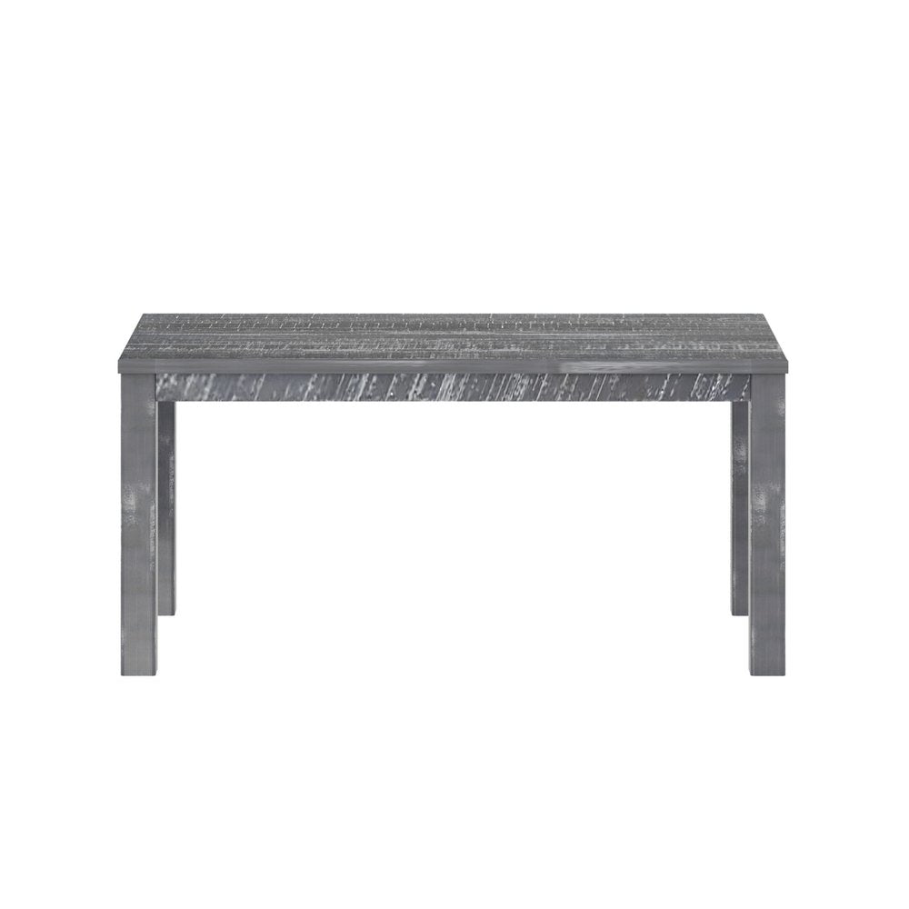 63" White Solid Wood Dining Table HomeRoots