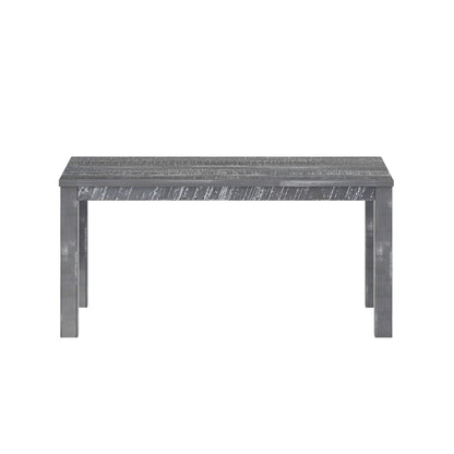 63" White Solid Wood Dining Table HomeRoots