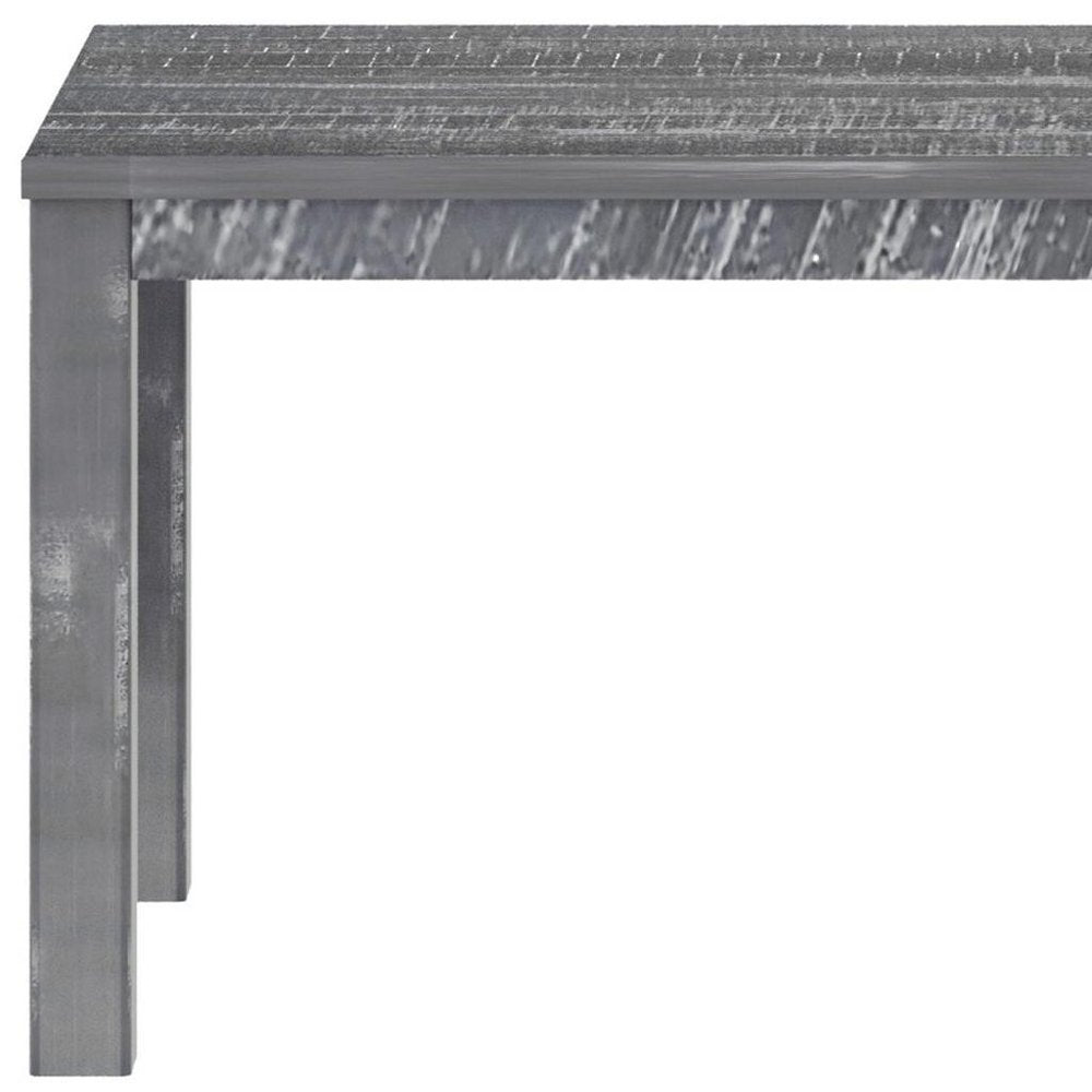 63" White Solid Wood Dining Table HomeRoots