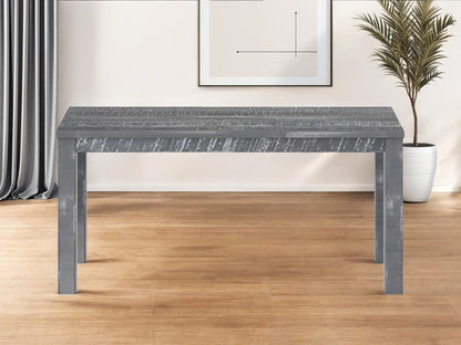 63" White Solid Wood Dining Table HomeRoots