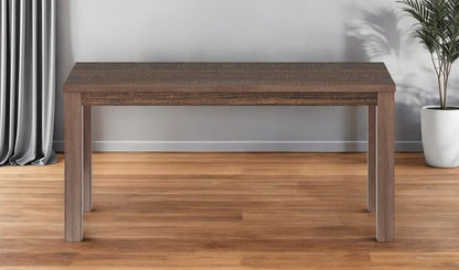 63" Espresso Solid Wood Dining Table HomeRoots