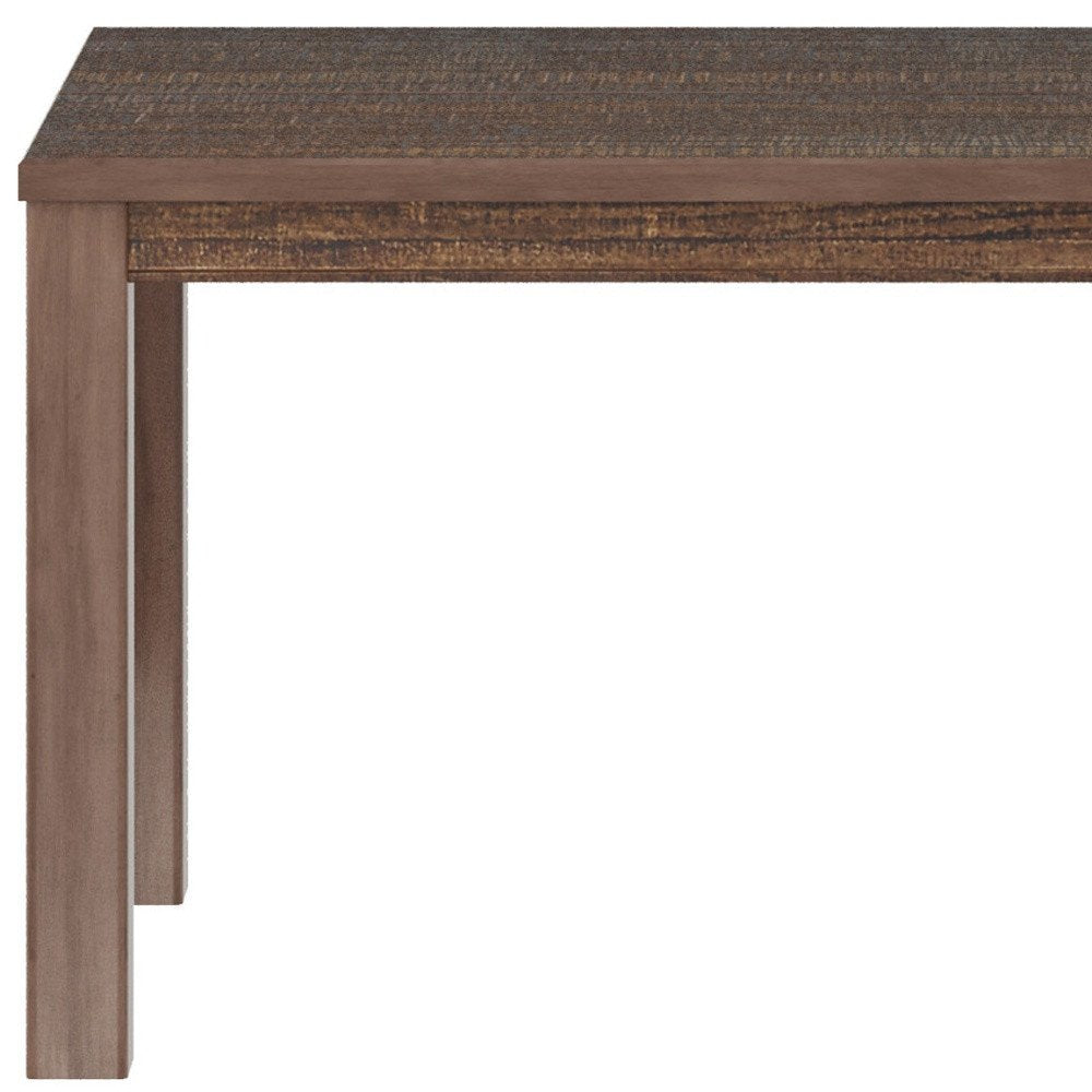 63" Espresso Solid Wood Dining Table HomeRoots