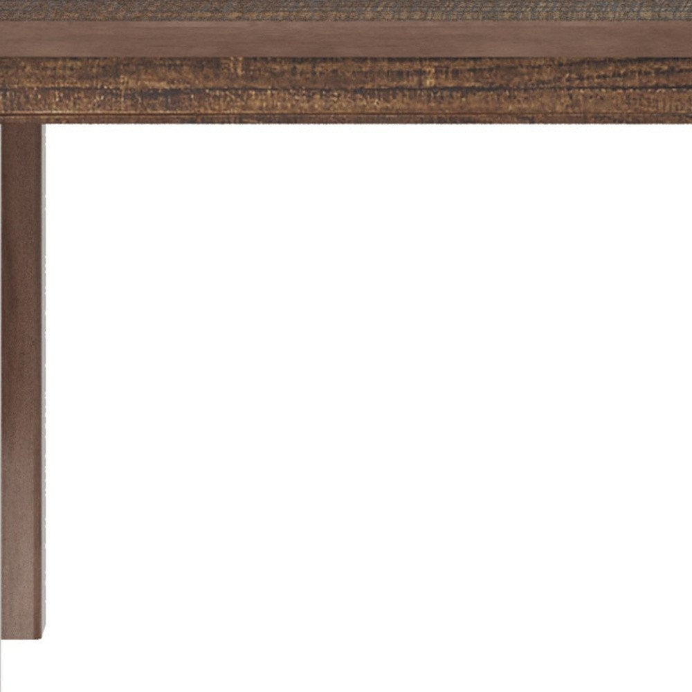 63" Espresso Solid Wood Dining Table HomeRoots