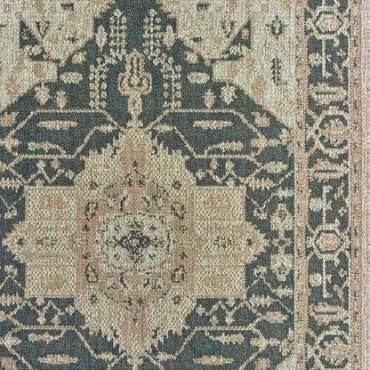 8' X 10' Gray Oriental Stain Resistant Indoor Outdoor Area Rug HomeRoots