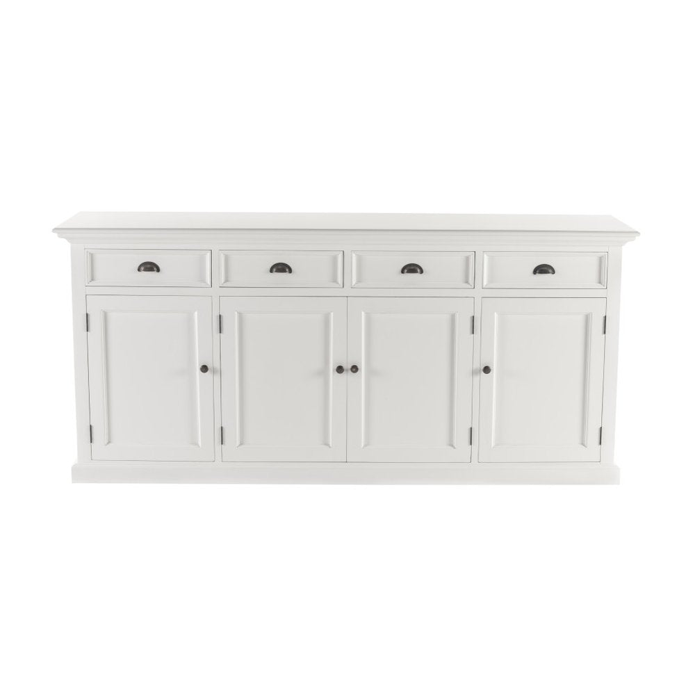 82" White Solid Wood Buffet Table HomeRoots