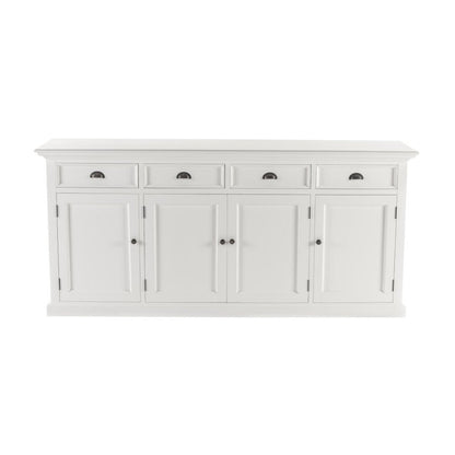 82" White Solid Wood Buffet Table HomeRoots