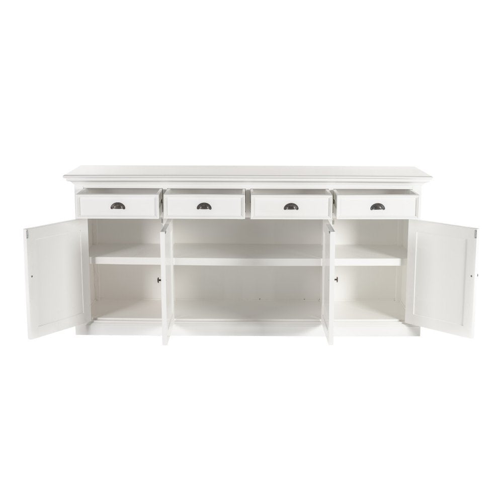 82" White Solid Wood Buffet Table HomeRoots