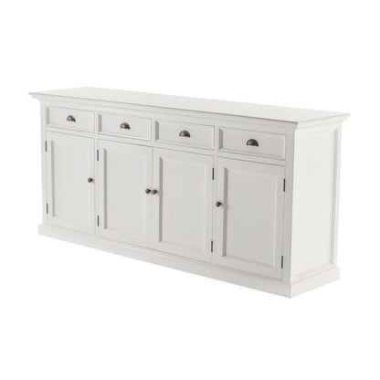 82" White Solid Wood Buffet Table HomeRoots