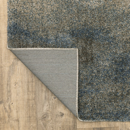 3' X 5' Gray Abstract Power Loom Area Rug