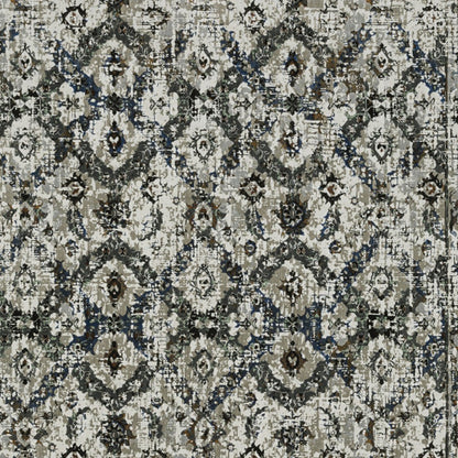 10' X 13' Black and Gray Oriental Power Loom Area Rug - 32.0" (L) x 180.0" (W) x 0.6" (H) FurniFindUSA