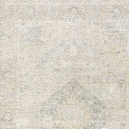 10' X 13' Beige And Grey Oriental Hand Loomed Stain Resistant Area Rug With Fringe