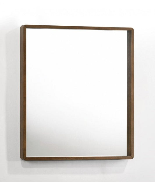 40" Brown Wood Framed Accent Mirror HomeRoots