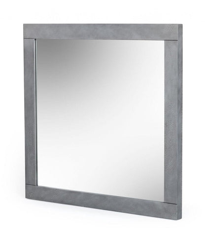 35" Gray Wood Framed Accent Mirror HomeRoots