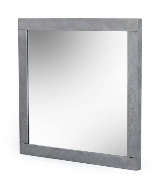35" Gray Wood Framed Accent Mirror HomeRoots