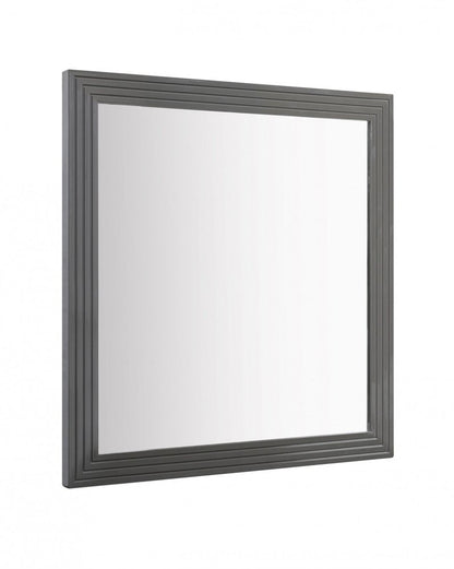 36" Gray Wood Framed Accent Mirror HomeRoots