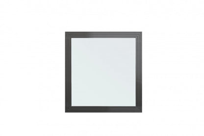36" Gray Wood Framed Accent Mirror HomeRoots