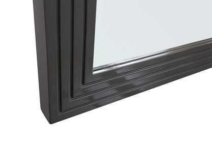 36" Gray Wood Framed Accent Mirror HomeRoots