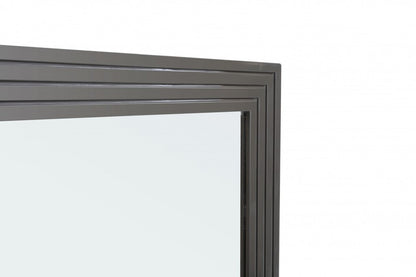 36" Gray Wood Framed Accent Mirror HomeRoots