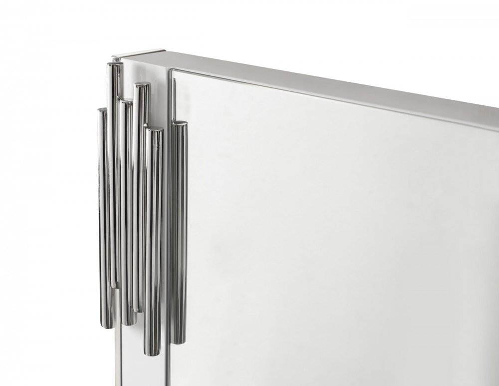 43" White Steel Framed Accent Mirror HomeRoots