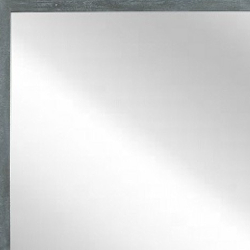 40" Dark Gray Solid Wood Framed Accent Mirror — view 3