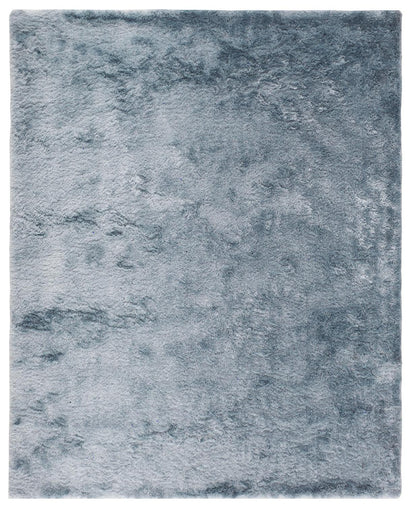 2' X 3' Blue And Silver Shag Tufted Handmade Area Rug - 47.5" (L) x 71.0" (W) x 0.25" (H)