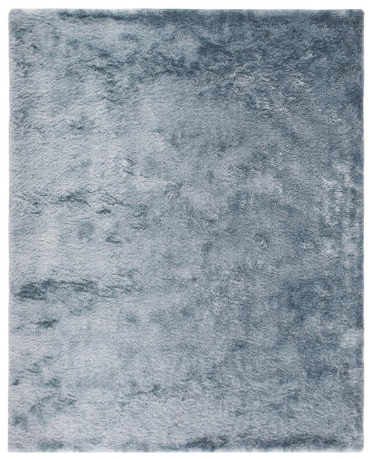 2' X 3' Blue And Silver Shag Tufted Handmade Area Rug - 47.5" (L) x 71.0" (W) x 0.25" (H)