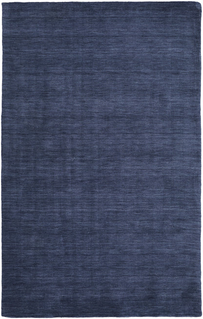 10' X 13' Blue Wool Hand Woven Area Rug - 24.0" (L) x 35.5" (W) x 1.0" (H)