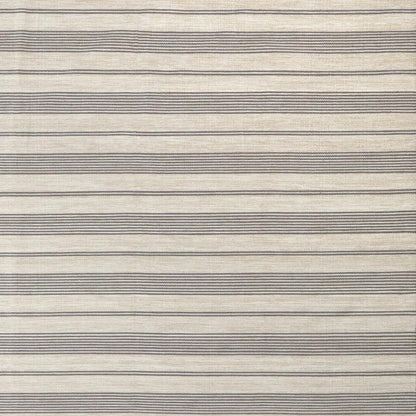 4' X 6' Gray and Ivory Striped Hand Woven Area Rug HomeRoots
