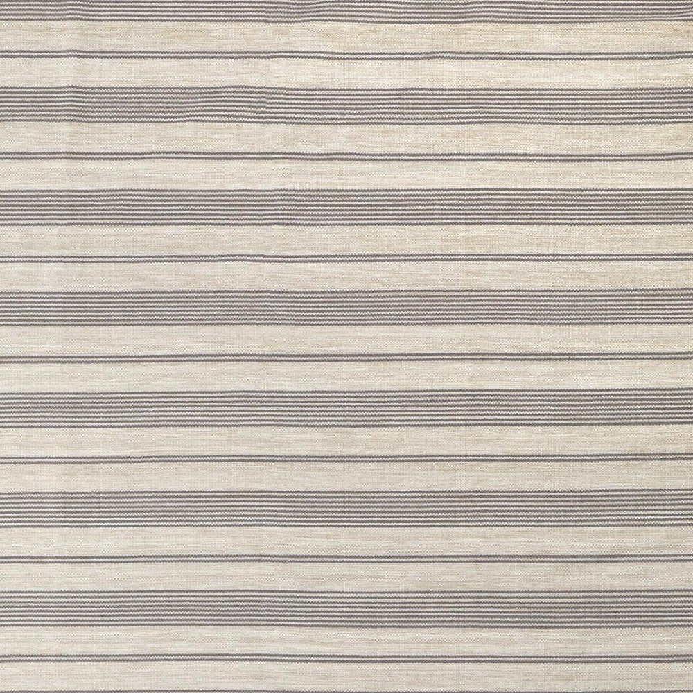 4' X 6' Gray and Ivory Striped Hand Woven Area Rug HomeRoots