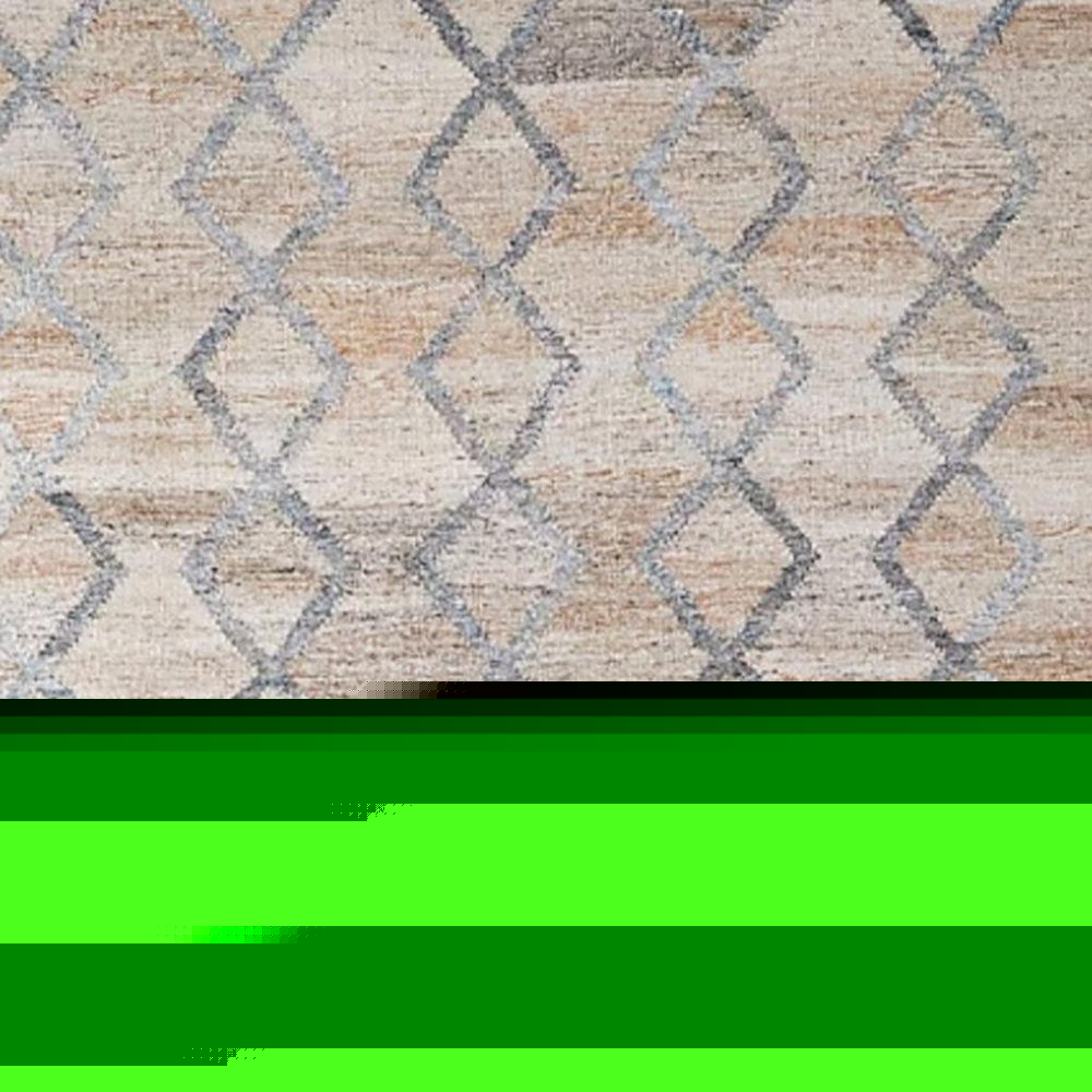 4' X 6' Gray Ivory And Tan Geometric Hand Woven Stain Resistant Area Rug With Fringe HomeRoots