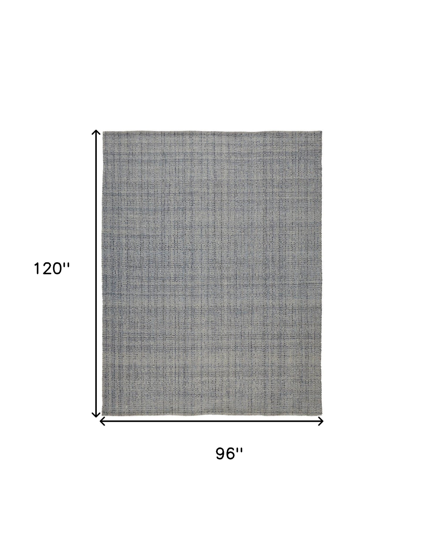 2' X 3' Gray Ivory And Blue Hand Woven Area Rug