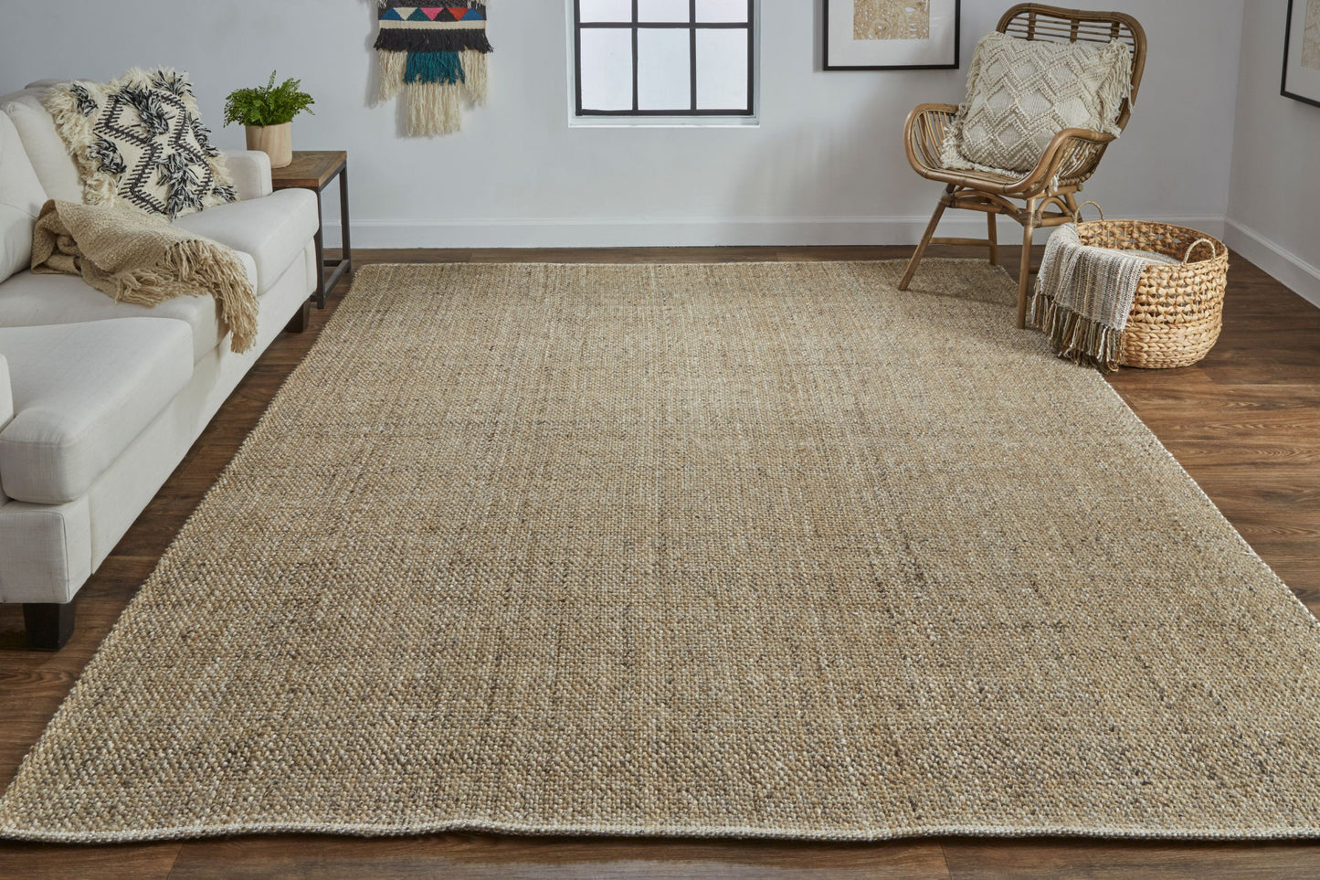 2' X 3' Gray Ivory And Blue Hand Woven Area Rug