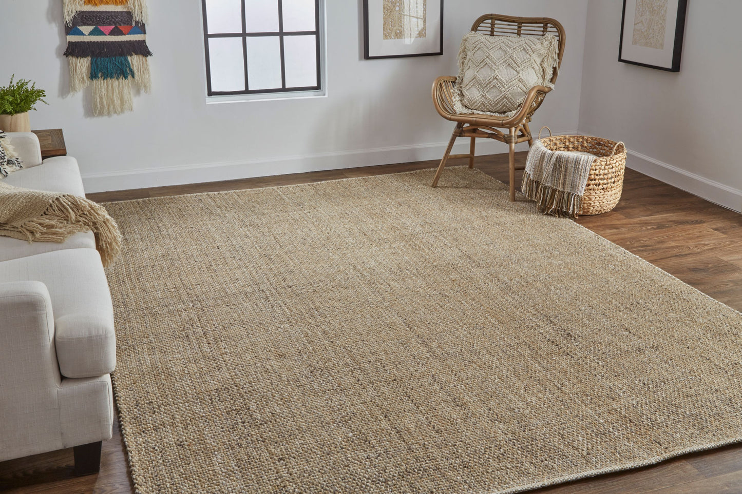 2' X 3' Gray Ivory And Blue Hand Woven Area Rug