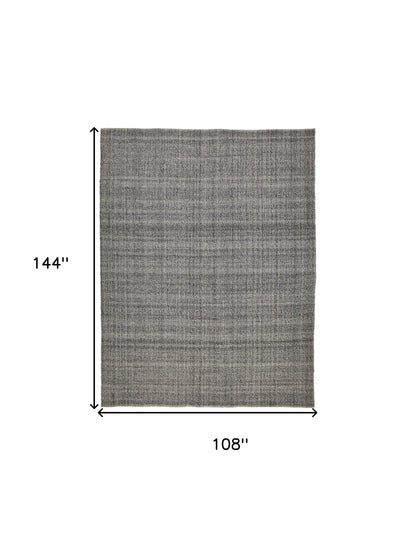 9' X 12' Gray Hand Woven Area Rug - 108.0" (H) x 144.0" (W) x 0.25" (D)