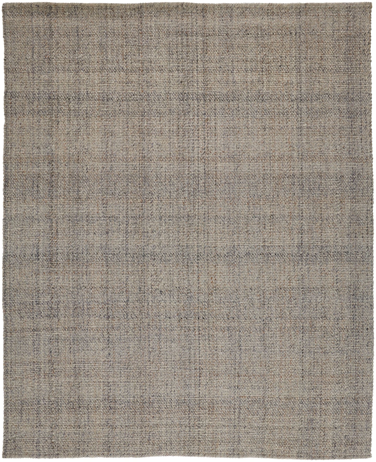 2' X 3' Gray Ivory And Blue Hand Woven Area Rug