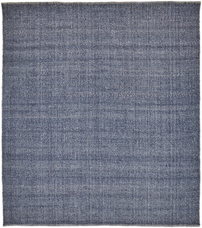 2' X 3' Gray Ivory And Blue Hand Woven Area Rug