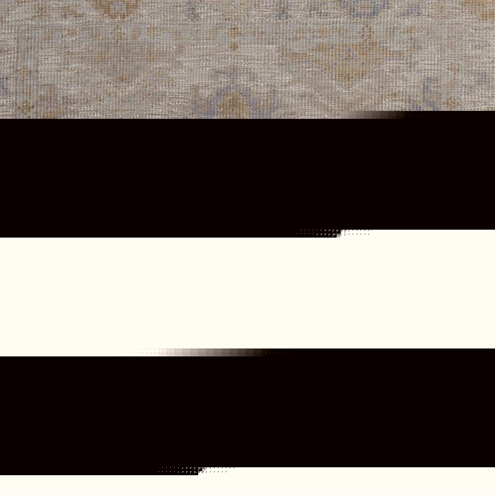 8' X 10' Ivory Tan And Blue Floral Hand Knotted Area Rug — view 23