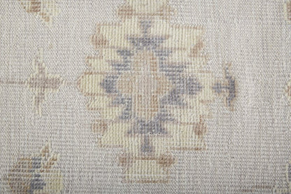 4' X 6' Orange and Ivory Floral Hand Knotted Area Rug HomeRoots
