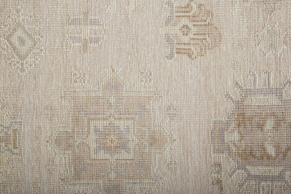 4' X 6' Tan and Brown Floral Hand Knotted Area Rug HomeRoots