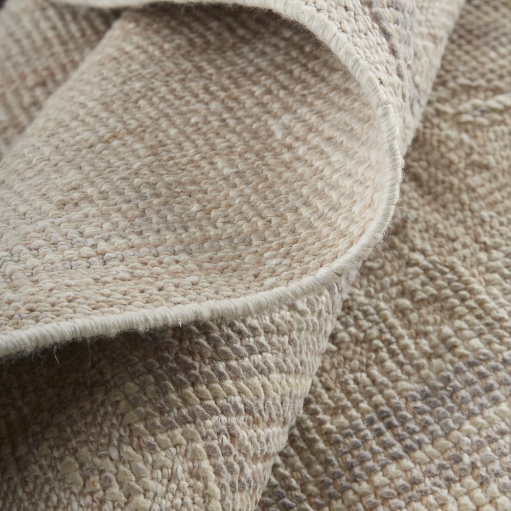 4' X 6' Tan and Brown Floral Hand Knotted Area Rug — view 10