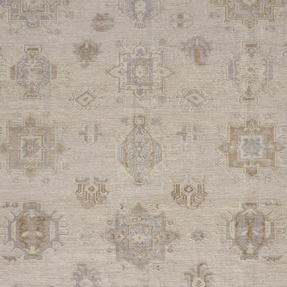 4' X 6' Tan and Brown Floral Hand Knotted Area Rug HomeRoots